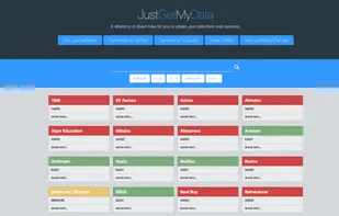 JustGetMyData screenshot 1