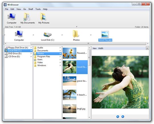 WinBrowser: The first multi-column file manager for Windows ...