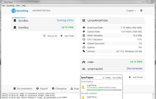 SyncTrayzor screenshot 1
