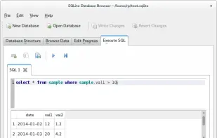 DB Browser for SQLite screenshot 1
