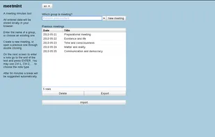 Meeting administration