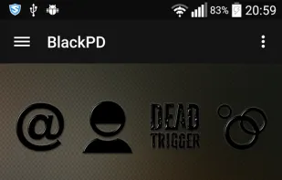 Black PD Icon Pack screenshot 1