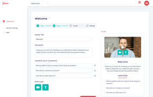 Create a collection page to collect testimonials and feedback