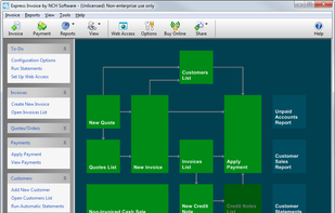 Express Invoice Invoicing Software - Main Screen