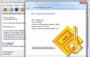 Accent ZIP Password Recovery screenshot 1