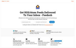 Feedsub.com screenshot 1