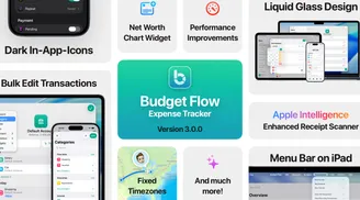 Budget Flow 3.0.0 brings redesign, improved receipt scanner, and AI categorization image