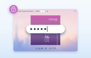 Share your private PDF securely by password-protecting your flipbook.