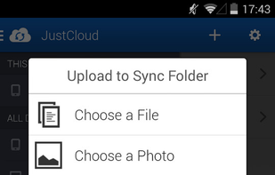 JustCloud screenshot 2