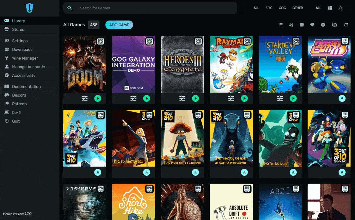 Heroic Games Launcher is a new unofficial Epic Games Store for