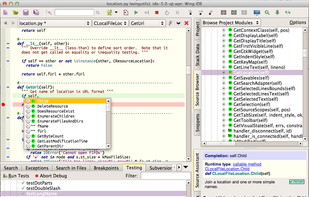 Wing Python IDE screenshot 1