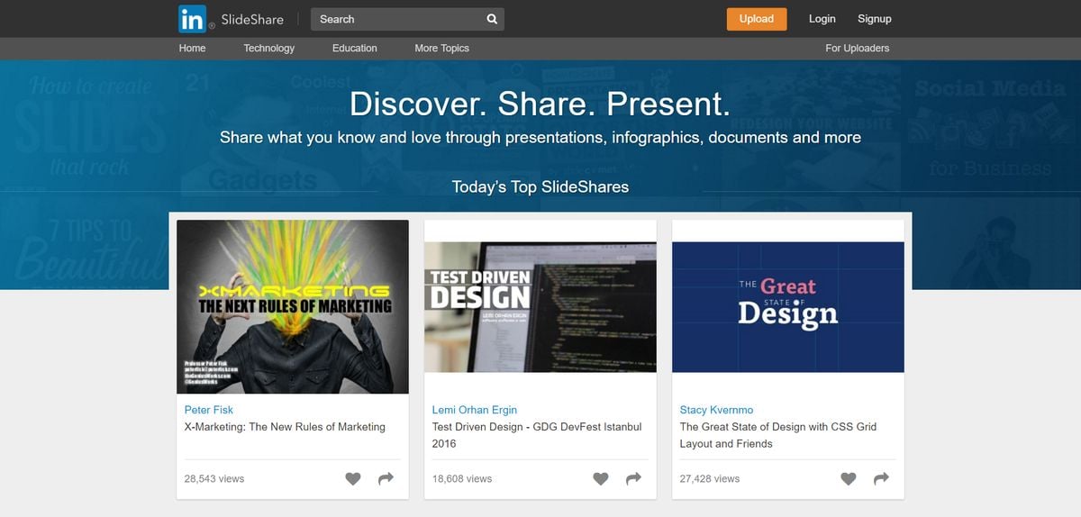 websites similar to slideshare