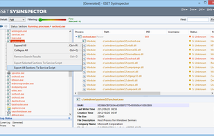 ESET SysInspector screenshot 1