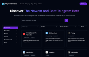 Telegram Chatbots -
Thumbnail