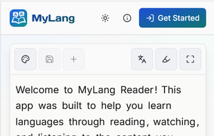 MyLang Reader screenshot 1