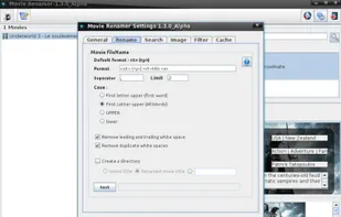 Change options and rename like you want