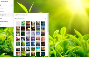 List of available backgrounds