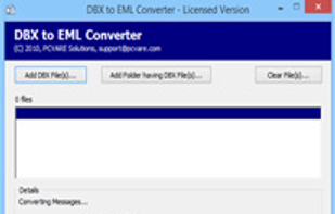 PCVARE DBX to EML Converter screenshot 1