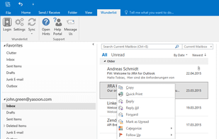 Wunderlist for Outlook screenshot 2