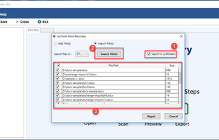 Select Single File or In Bulk