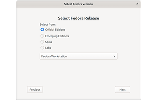 Fedora Media Writer screenshot 1