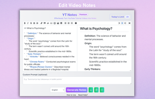 YT Notes screenshot 3
