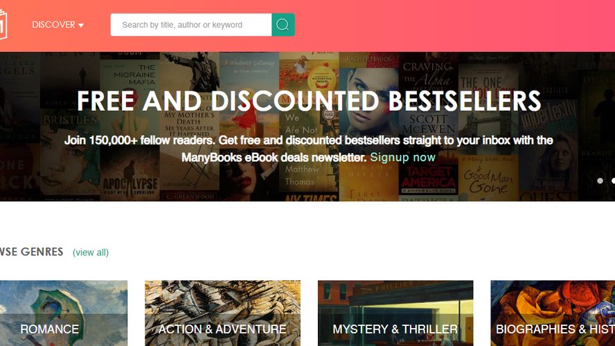 Thousands of free ebooks, preformatted for AlternativeTo