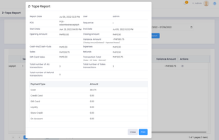 Tagrain POS screenshot 1