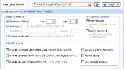 Recover PDF Password screenshot 2