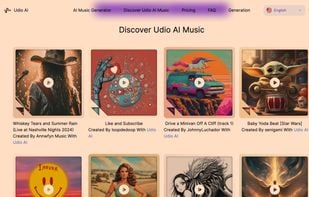 Udio AI screenshot 1
