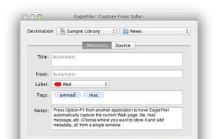 EagleFiler screenshot 1