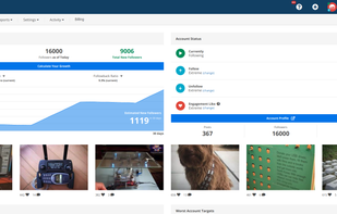 Dashboard of Stim Social