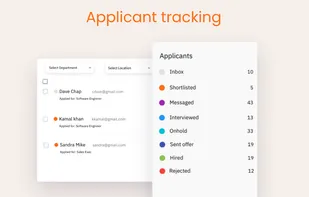 Also receive and track applicants for your career page