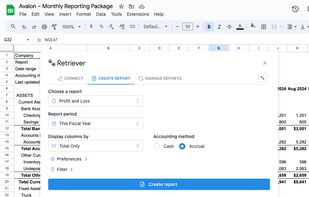 Create QuickBooks reports directly from Google Sheets