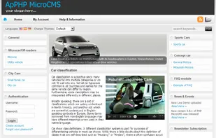 ApPHP MicroCMS screenshot 3