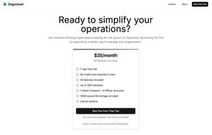 Orgonized screenshot 1