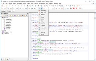 WinEdt screenshot 1