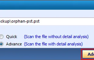 Choose the scan mode for Outlook PST file and begin the scanning.