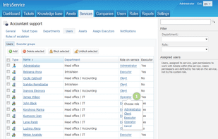 IntraService screenshot 2