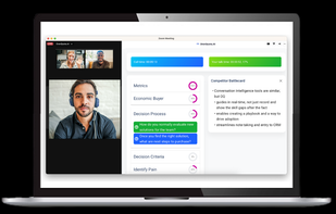 Real-time sales coaching, during the meeting.