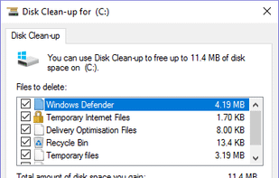Windows Disk Cleanup screenshot 1