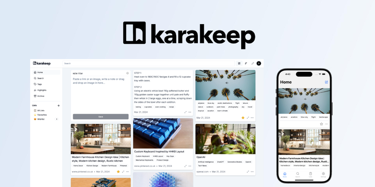 Karakeep 0.26 released with user management, server improvements, and search suggestions