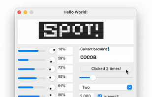 Spot GUI screenshot 1