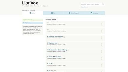 LibriVox screenshot 1