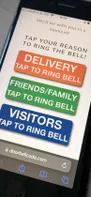  Get alerted when someone scans the code and rings the doorbell! 
