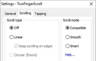 TwoFingerScroll screenshot 1