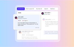 Live Chat Escalation & Unified Shared Inbox