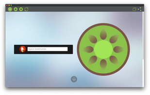 A screenshot of Fruity's home screen.