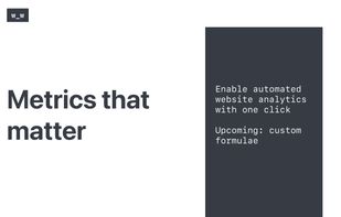 Metrics that matter