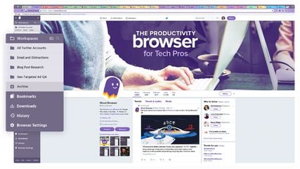 Ghost Browser screenshot 1